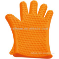 five finger ribbed silicone oven glove